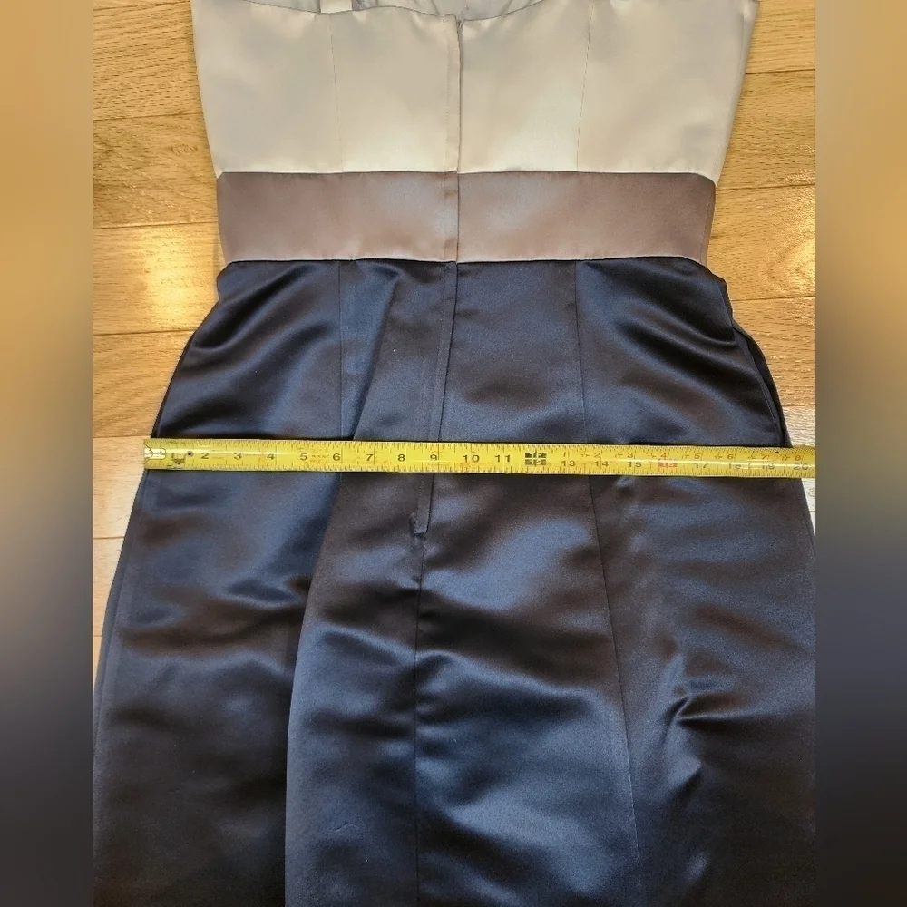 NWOT BARI JAY Sleeveless Satin Short Cocktail Length Bridesmaid Dress Sz 10